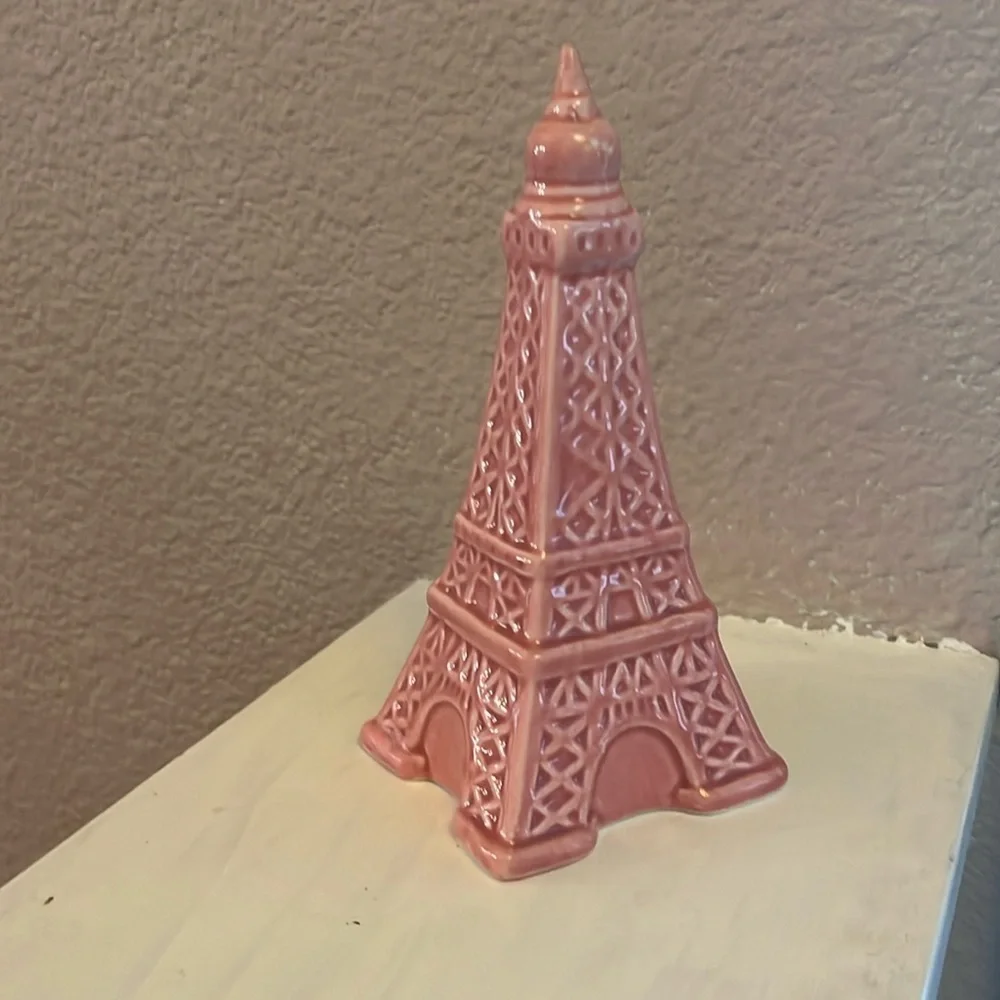 Pink Eiffel Tower Paris Ceramic Room Decor Coquette Fench Girly - Picture 2 of 9